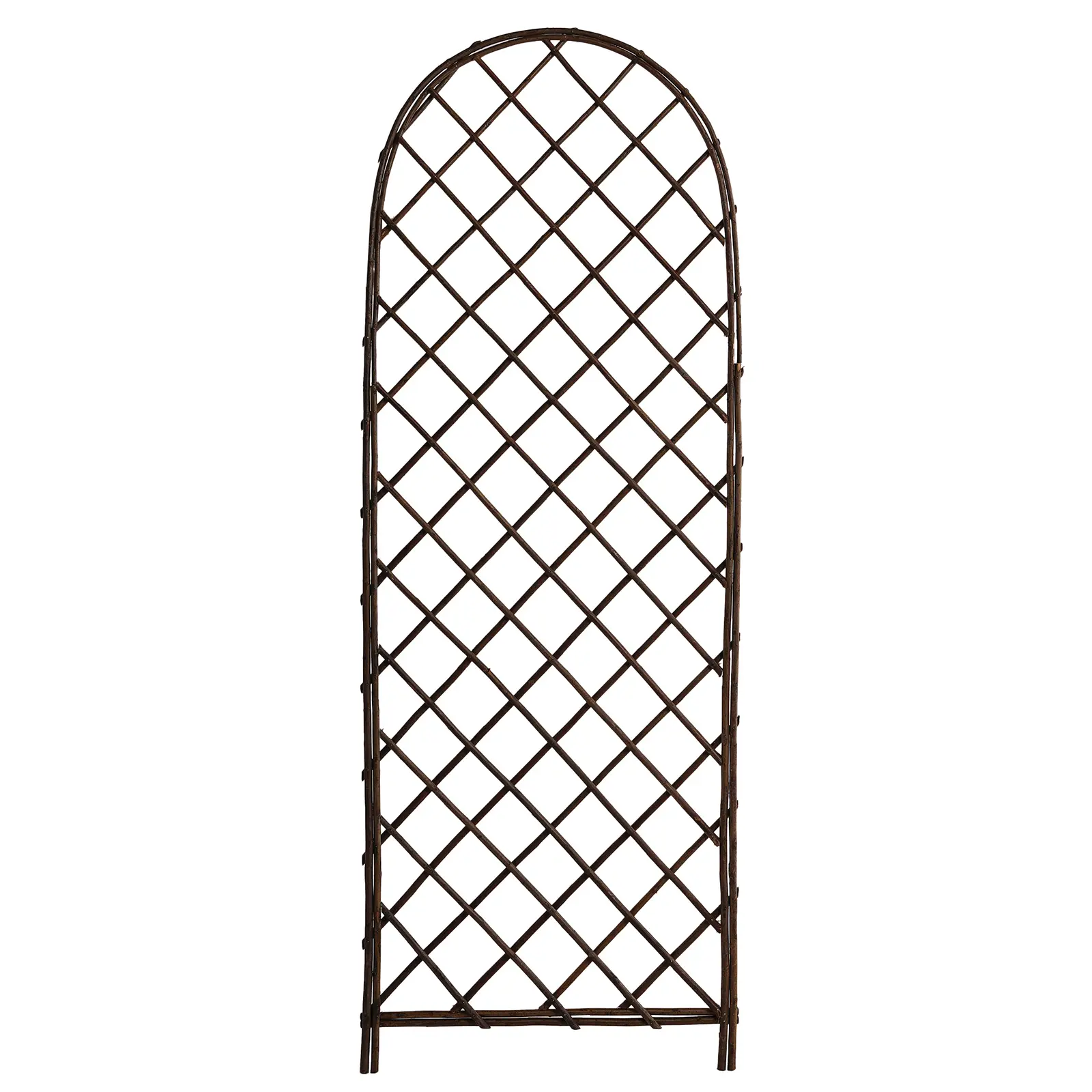 Brown Wooden Arc Trellis – Plant Support for Vines & Outdoor Garden Decor, 48"x18" Brown Wooden Arc Trellis – Plant Support for Vines & Outdoor Garden Decor, 48"x18"