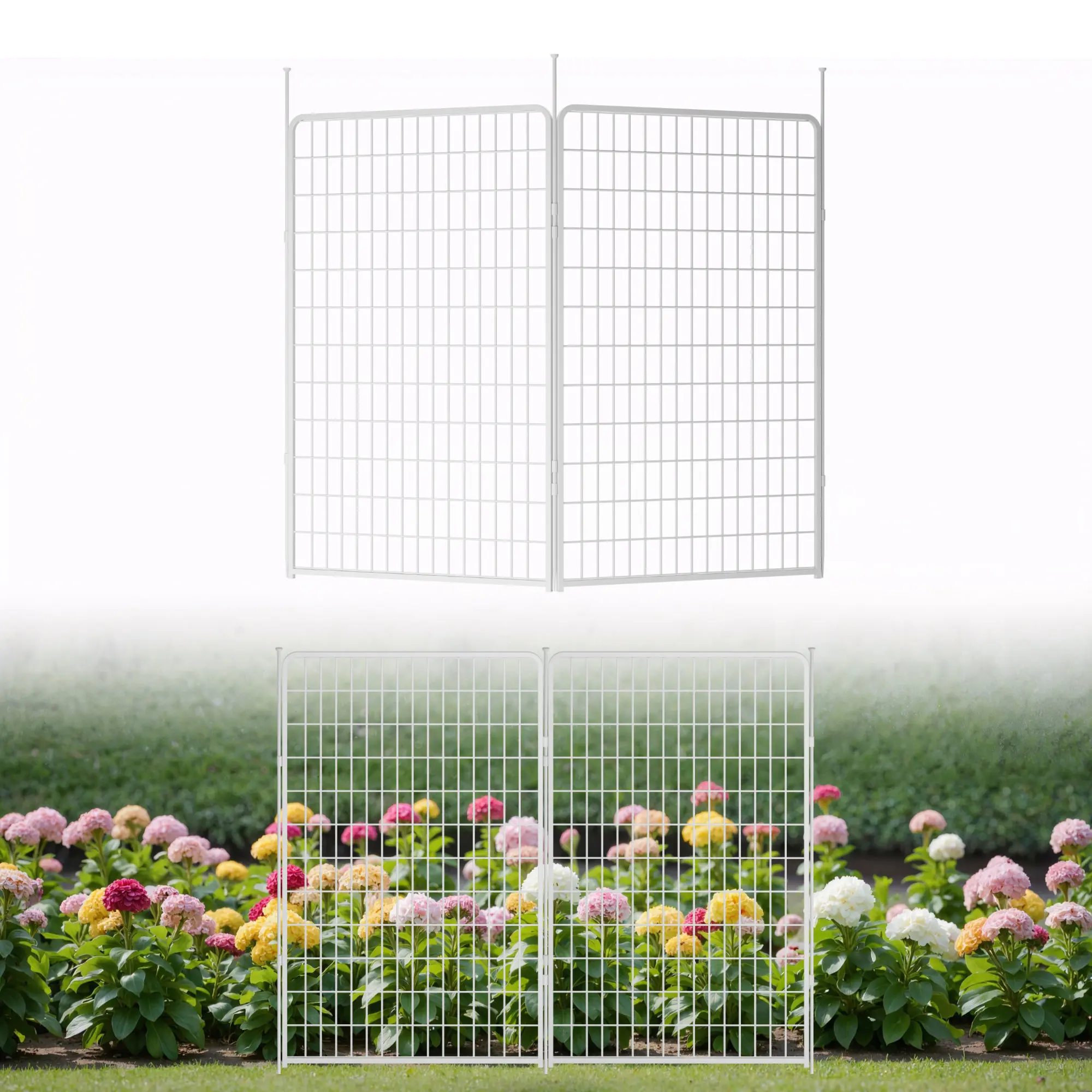 50 in(H) x 5.1 ft(L) 2 Panels no Gate