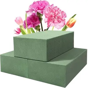 3 Pack Floral Foam Blocks 5.5" x 3.1" x 1.7" Wet & Dry Flower Foam for Fresh or Artificial Flowers in Art Crafts and DIY Decorations