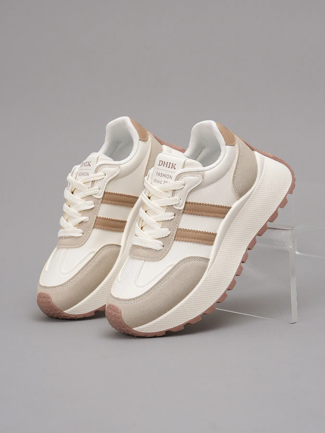 Women's Colorblock Dad Shoes Spring Autumn New Breathable Mesh Thick Sole Height Increasing Casual Athletic Sports Trainer Walking Shoes Footwear Sneakers Thick Soled Sneakers