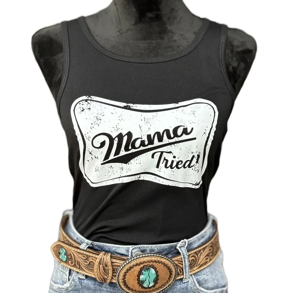 Mama tried women’s tank top