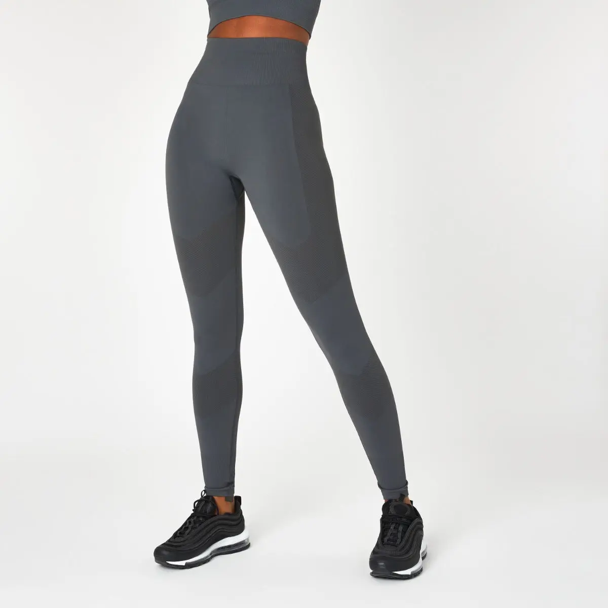 Women's Seamless Racer Leggings - Super High Waisted, Sweat-Wicking & Squat Proof Activewear Bottoms with 4-Way Stretch for Gym & Yoga, Gym Clothes, Yoga Outfits, Womens Fitness, 4 Way Women's Sports Leggings, High Waisted Leggings