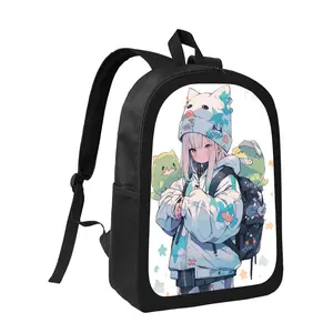 This School Backpack Featuring an Anime Girl And a Monster Is Perfect for All Genders. It'S Lightweight, Spacious, Has Adjustable Straps, And Combines Style with Durability., For Teenager
