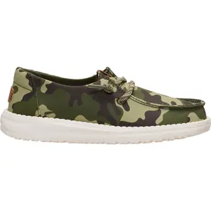 HEYDUDE Wendy Youth Essential Camo - Kid's Comfortable Slip on Shoes