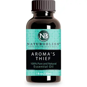 Naturobliss Aroma'S Thief Synergy Blend Aromatherapy Essential Oils Blend (Cassia Clove Rosemary Eucalyptus Lemon) Guards from Tales of French Thieves - 1 Fl. Oz, 30Ml NaturoBliss