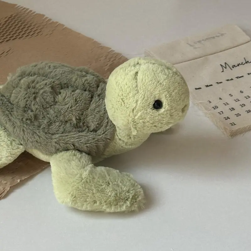 Cute Turtle Plush Toy, Soft Stuffed Marine Animal Doll, Kawaii Sea Turtle Plushie, Appease Doll for Children Birthday Gift, Soft Cuddly Gift