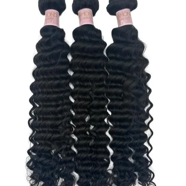Exotic Wavy Virgin Hair Bundle Deal - Color 1B, 3.5 oz – 4.0 oz
