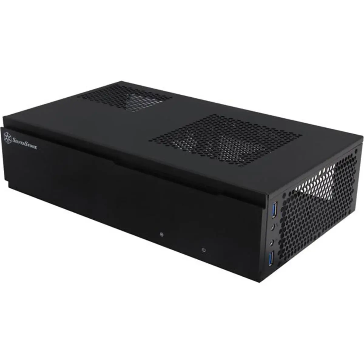 212 MAIN 7L Mini-ITX Media Center HTPC Computer Case - Home Storage Organizer with Aluminum Front Panel