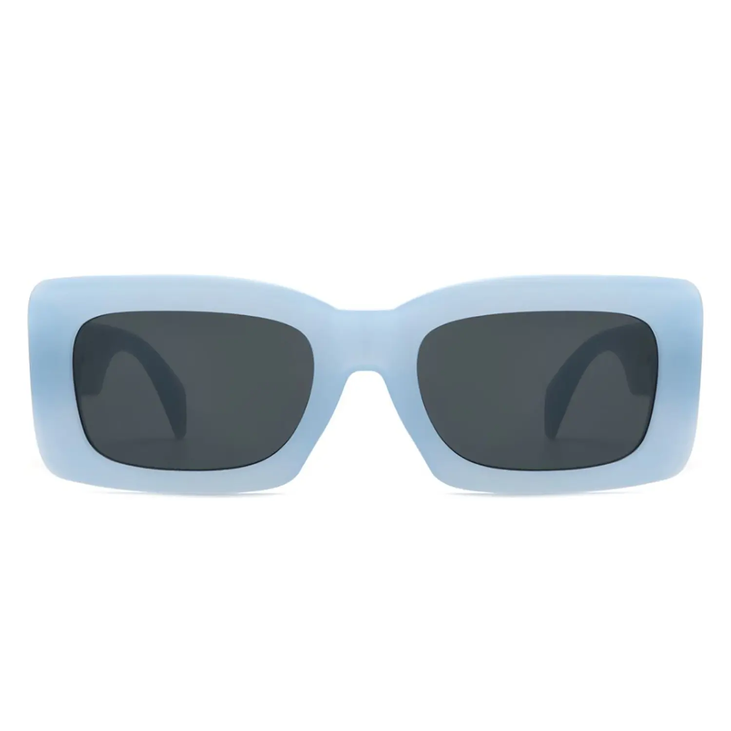 Trendy Rectangle Sunglasses for Women Men Vintage Square Shades HS1238-C5