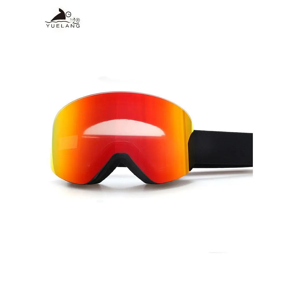 Magnetic Ski Goggles Column Ski Glasses Anti-fog Large Frame HD Ski Goggles Snowmobile Skiing Skating