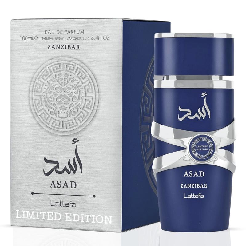 Asad Zanzibar Limited Edition Eau de Parfum Spray 100ml (3.4oz) by Lattafa | Rich, Refined & Daringly Unforgettable