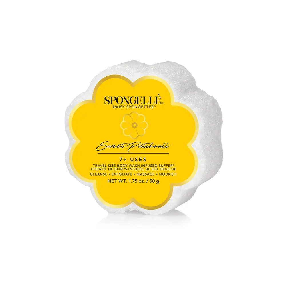 Sweet Patchouli Daisy Spongette (Body Wash Infused Buffer)
