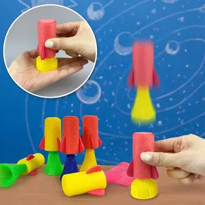 10/20 Rocket Launch Toys, Press-And-Release Desktop Relaxation Toy, Kids Classroom Rewards, Party Gifts, Multicolor Plastic Fidget SpinnerFidget SpinnerStre ss Relief