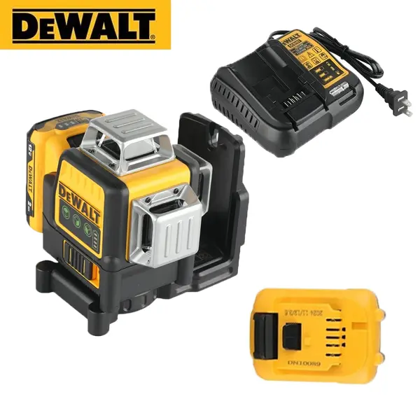 DEWALT 089  360 Degree Laser Level, Self-Leveling Measuring Tool with 165 ft Range for Tile Work, Wall Layout, and Ceiling Setup outdoor construction electronic   repair big battery fast charger 360-degree horizontal wood frame Cordless Green