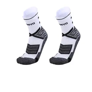 FUNRYO  PRO Grip Socks, Non-slip and Breathable,Comfortable,Soft, Unisex Athletic Cushioned Crew Soccer Socks,  Soccer Accessories for Running Training Sports