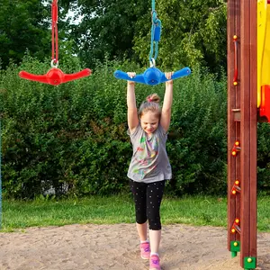 2pcs Twister Swing 360° Handle Ninja Swing Set Accessories Adjustable Slackline Attachments Playground Toys Doorway Swing for Playground Backyard Training