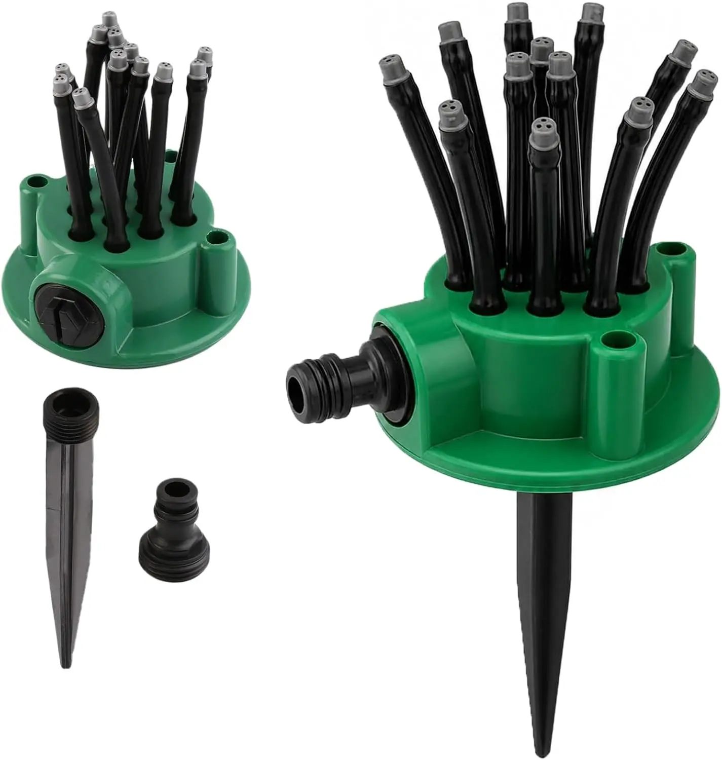 360 Multi Directional Lawn Sprinkler-12 Spray Heads, Upgarde Flexible Sprayer Sprinkler, ABS Material, Wide Coverage Area, Easy Installation for Water Sprinklers Yard Lawn Garden (1 PCS)
