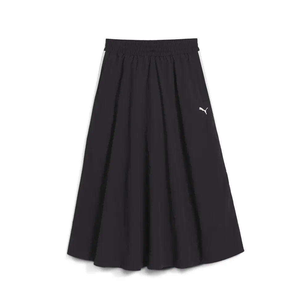 PUMA Womens T7 Woven Midi Skirt Casual Casual - Black