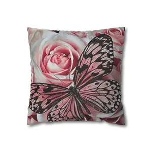 Butterfly Polyester Square Pillow Case