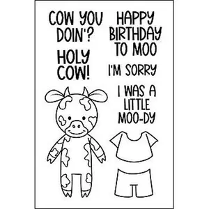 Crafts & Sewing The Stamps of Life Little Peeps Cow Clear Stamp Set