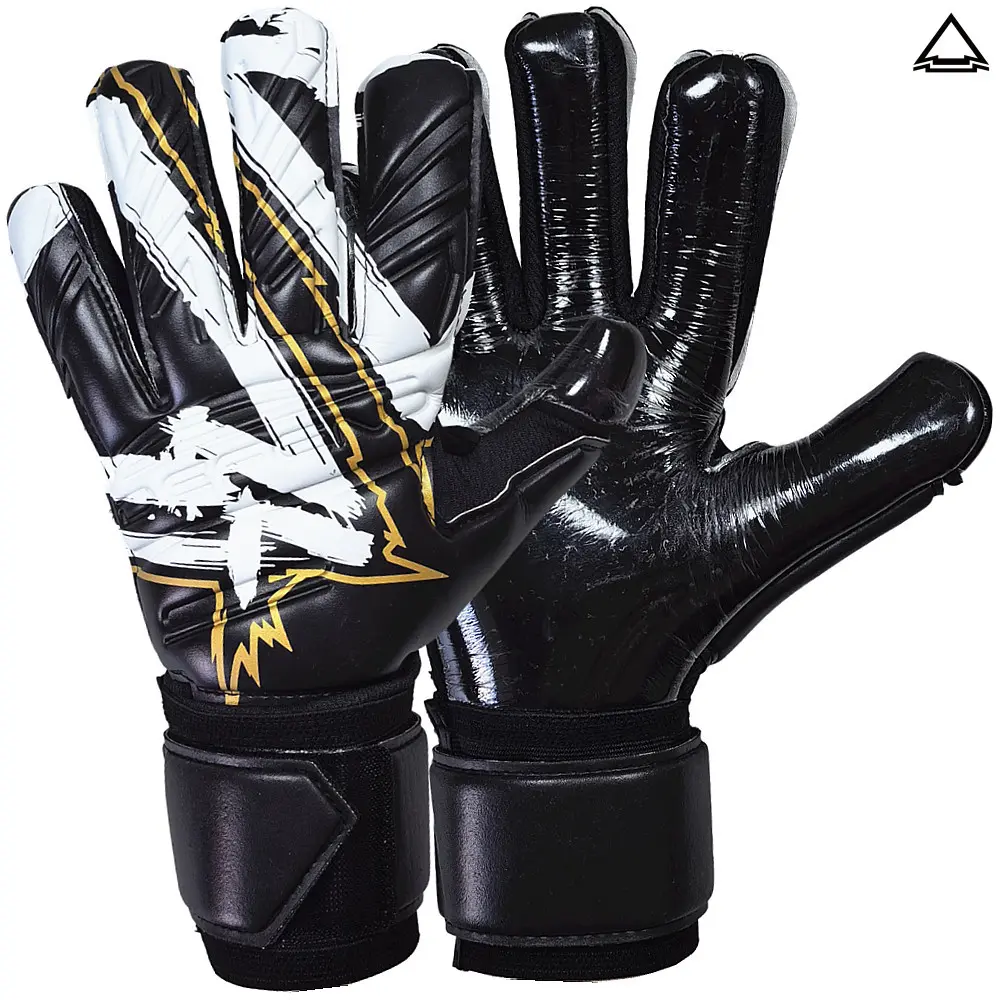 DEFEND CSS7 Plus Soccer Goalie Gloves - Negative Cut Match Goalkeeper Equipment, Strong Grip Soccer Gear, All-Weather Performance, Breathable Back, Dry & Wet Condition Compatibility, Footballequipment, Turf, Full Latex Palm, Match Training, Sizes 5–10+, A
