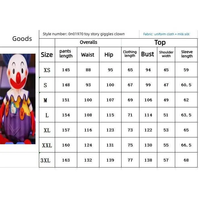 Adult Men's Toy Story Chuckles Cosplay Overalls Set, Halloween Party Performance Costume, Menswear, Cosplay Outfit, Suit, Xxl, Polyester Blend