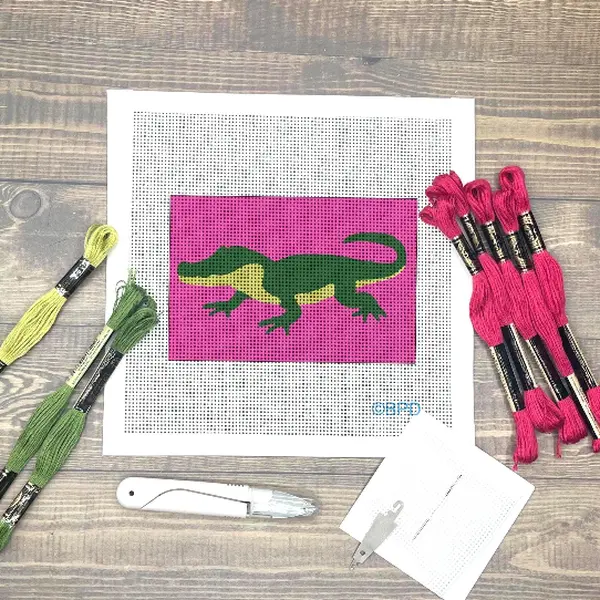 Alligator Needlepoint Design