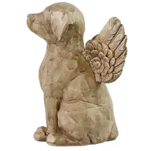 Personalized Dog Angel Memorial Figurine, Custom Memorial Pet Dog Statue, Engrave Dog Memorial Gifts, Losing A Dog Sympathy Gift