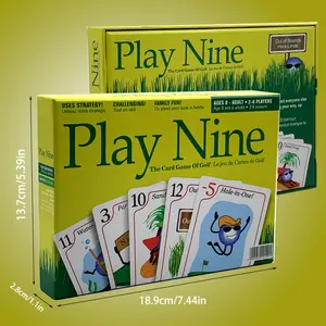 9-Hole Golf Game, Card Game for Couples and Groups, Family Interaction, Logic Development, Educational Value, Ideal Gift for Gatherings and Parties, Card Deck