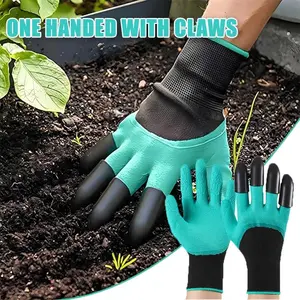Gardening Gloves With Claws Breathable Waterproof Digging Planting Sting Resistant Non Slip Abrasion Resistant Protective Home Latex Gloves
