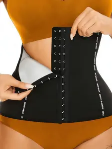 Women's Waist Trainer and Abs Wrap with Sweat-Absorbing Belt for Shaping, Comfortable Body Compression Garment for Fitness and Slimming