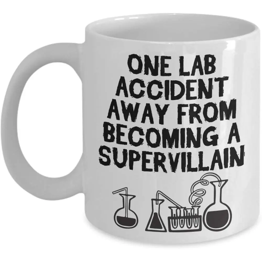 Chemistry Cup - One Experimental Accident is Enough | Interesting Chemist Gift, Chemistry Teacher Gift, Ceramic Material, 11oz Capacity