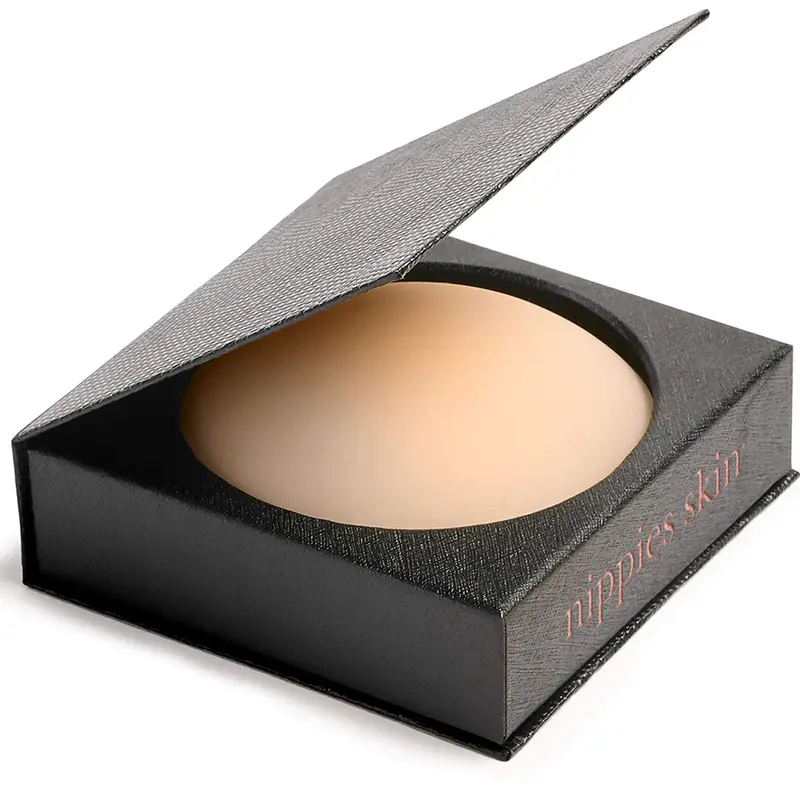 Nippies Women's Reusable Silicone Nip Covers - Non-Adhesive, Invisifeel, Medical-Grade, Skin-Safe, Soft, Matte Finish, Natural Skin Look, No-Show Inserts, Normal Type, Plain, Comfy Wear, Sports-Ready, All Seasons, Hand Wash Only, Travel Box Included