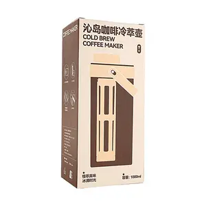 KAWASIMAYA Cold Brew Coffee Maker, White Coffee Color, Cold Brew Coffee Pot, Slow Drip Iced Coffee Brewer