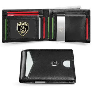 Slim & Stylish RFID Leather Wallet for Men Ultra-Thin Minimalist Card Holder 11 Slots Compact Size Military-Grade Protection Billetera de hombre Removable Cardholder mens wallet mens wallets wallets