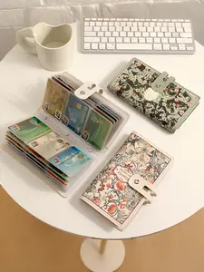 Vintage Card Holder with Multiple Slots, Small Portable Wallet for Documents, Compact Credit Card Organizer, Essential Accessory