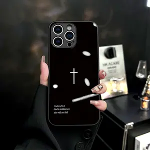 In God We Trust iPhone Case - Faith Inspired Design with Cross,Protective Cover for iPhone 17, 16, 15, 14, 13, 12, 11 Series - Slim & Shockproof