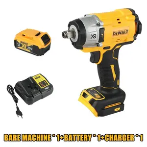 DEWALT DCF922 ATOMIC 20V 1/2 in.Cordless Impact Wrench:Variable Speed,Detent Pin Anvil The Ultimate Bare Tool for Precision Work retro console