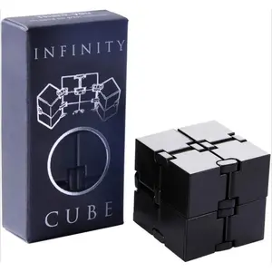 Infinity Cube Sensory Fidget Toy - EDC Stress Anxiety Relief Fidget Game for Kids Adults - Quiet Mini Gadget for Killing Time - Lightweight Finger Hand Fidget