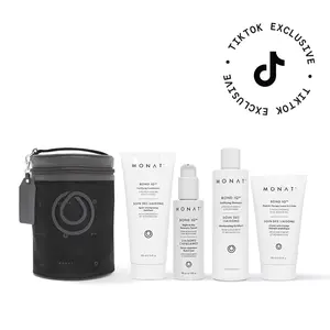 MONAT Bond IQ Repair Haircare System – Fortifying Shampoo, Conditioner, Leave-In Crème & Recovery Serum for Damaged Hair