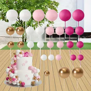 32pcs Ball Paper Cup Cake Inserts, Cake Balls Decorations, Universal Use, Wedding, Shower, Birthday Party, Plastic, No Electricity Required, No Feathers