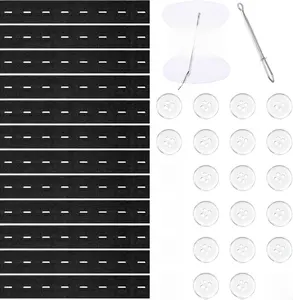 12pcs Adjustable Elastic Jean Waist Tightener Tool Jean Tightener for Waists Elastic Waist Adjuster for Pants Pant Waists Tighteners with 24 Buttons,1 Sewing Kit &1 Thread Hook