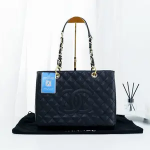 Pre-owned CHANEL caviar pressed cowhide Tote Bags GST TJ26030003
