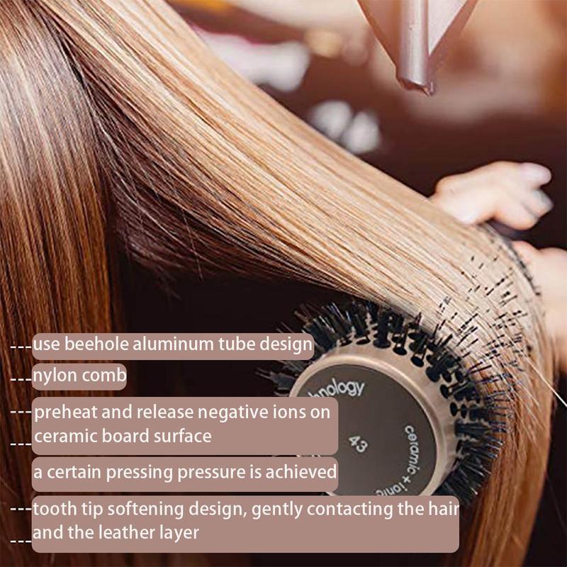 West Kiss Hair Roller Comb Roller Brush for Hair Blowing Styling, Curling tangling and Straightening, Hair Brushes for Women Haircare Brush Heatless West Kiss Hair Roller Comb Roller Brush for Hair Blowing Styling, Curling tangling and Straightening, Hair Brushes for Women Haircare Brush Heatless