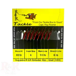 RR Mono Bait Rig - with red skin & red heads
