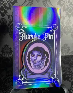 'Hair Of The Dogma' 2.5" acrylic pin
