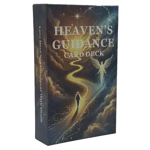 Heaven's Guidance Card Deck, 54 Cards Oracle Card Game, Tarot Card Game, Card Games for Party, Family, Friends, Fun Card Games for Kids & Adults, Durable Tarot Cards