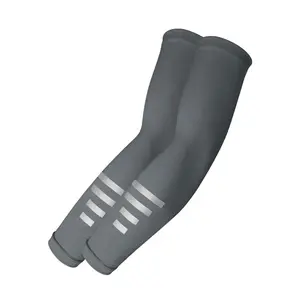 Dark Gray "Ice Silk" Reflective Sun Protection Arm Sleeves | Understated, Stain-Resistant, & Versatile Style | Unisex UV-Blocking Arm Guards for Outdoor Sports & Driving