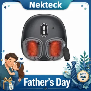 Nekteck Remote Control Foot Massager with Heat [2026 Upgraded], Mothers Day Gifts for Mom, Shiatsu Feet Massager for Plantar Fasciitis, Deep Kneading Therapy Air Compression Massage Tools, Gifts for Men Women