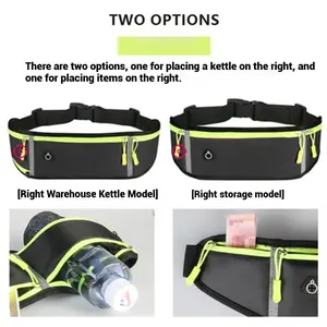 Running Fitness Waist Pack: Sweatproof Phone Pouch w/Water-Resistant Zipper for Hiking Gym Essentials - Card Slot & Hands-Free Belt